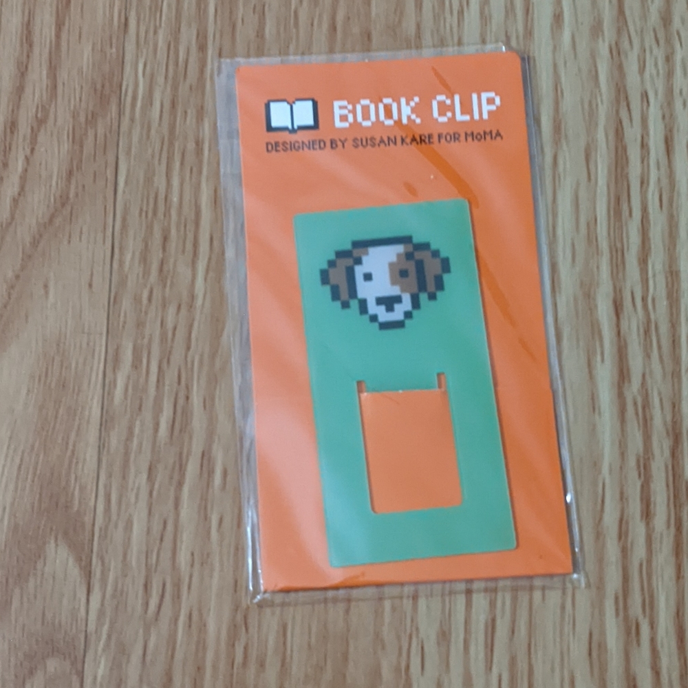 Pair of book clips from MOMA
